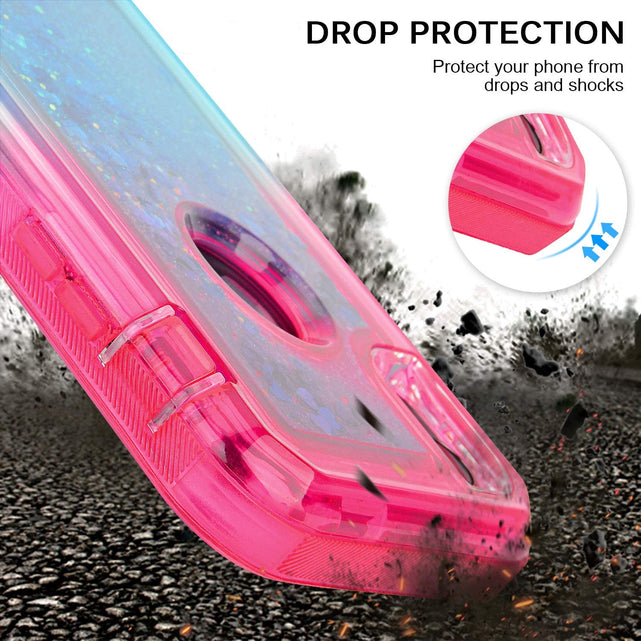 Redpepper Apple Cases custodia iPhone XR liquida glitter cuori