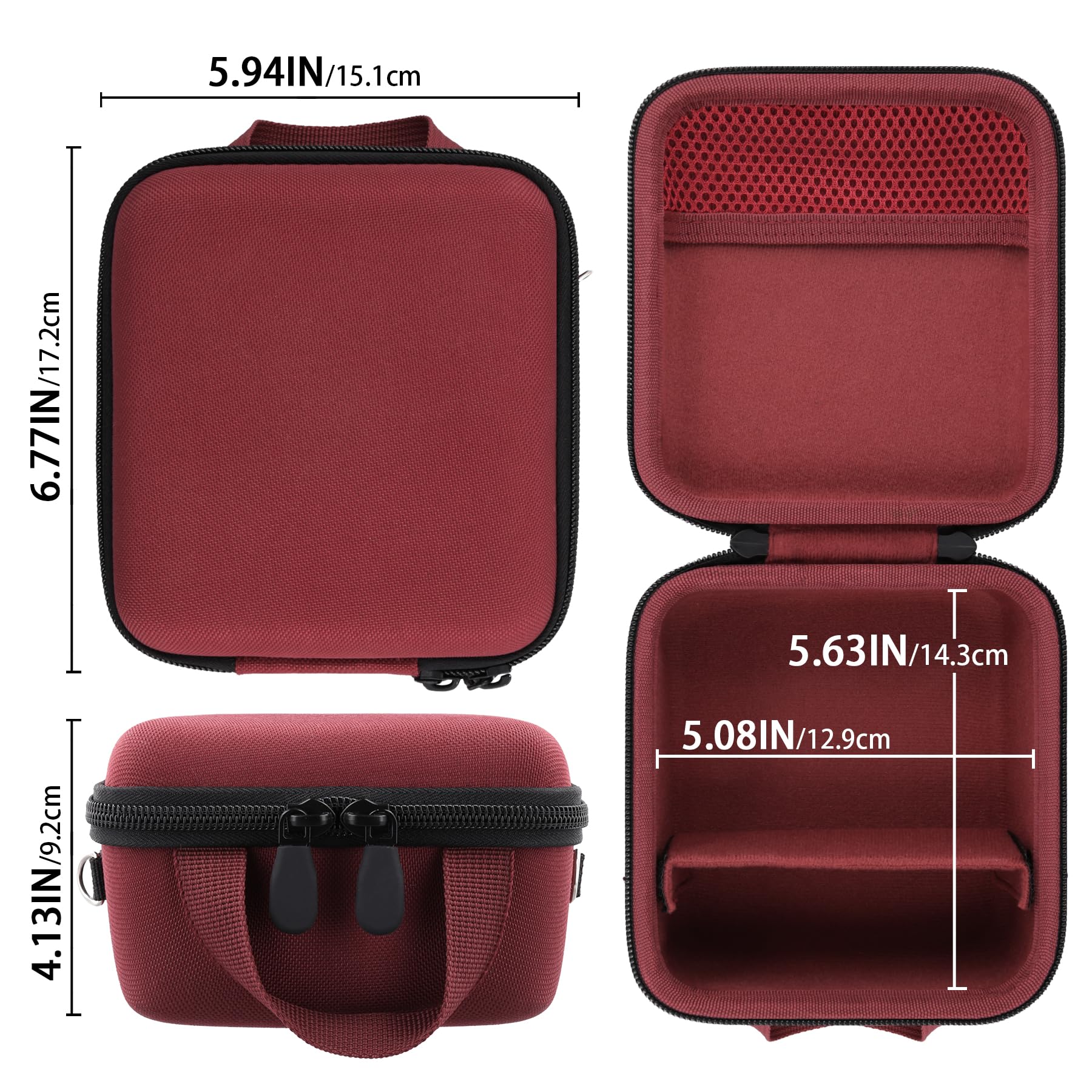 Aenllosi Camera Case per Kodak AZ528 custodia rossa EVA