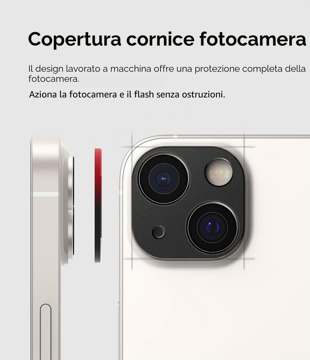 Ringke Camera Styling iPhone 14 protezione fotocamera nero