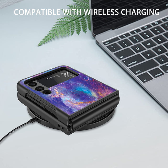 Redpepper Galaxy Z Flip 4 5G custodia viola nero fosforescente