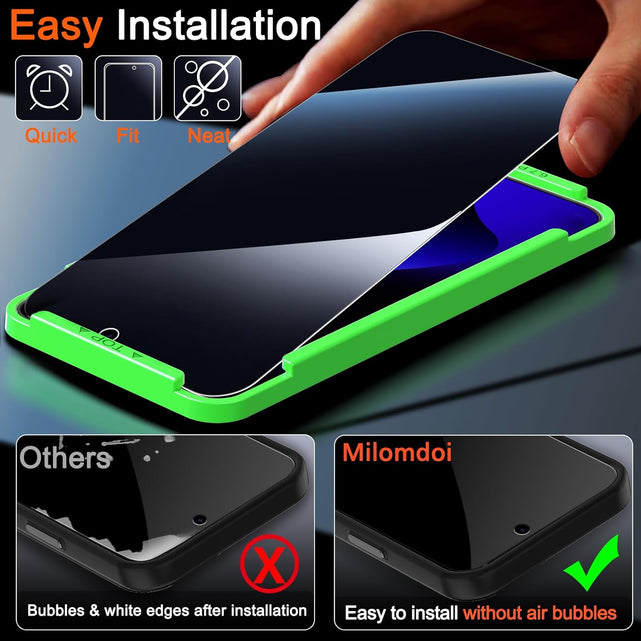 Redpepper iPhone 15 Pro Max Pellicola Privacy Vetro 9H 6,7" 8Pz