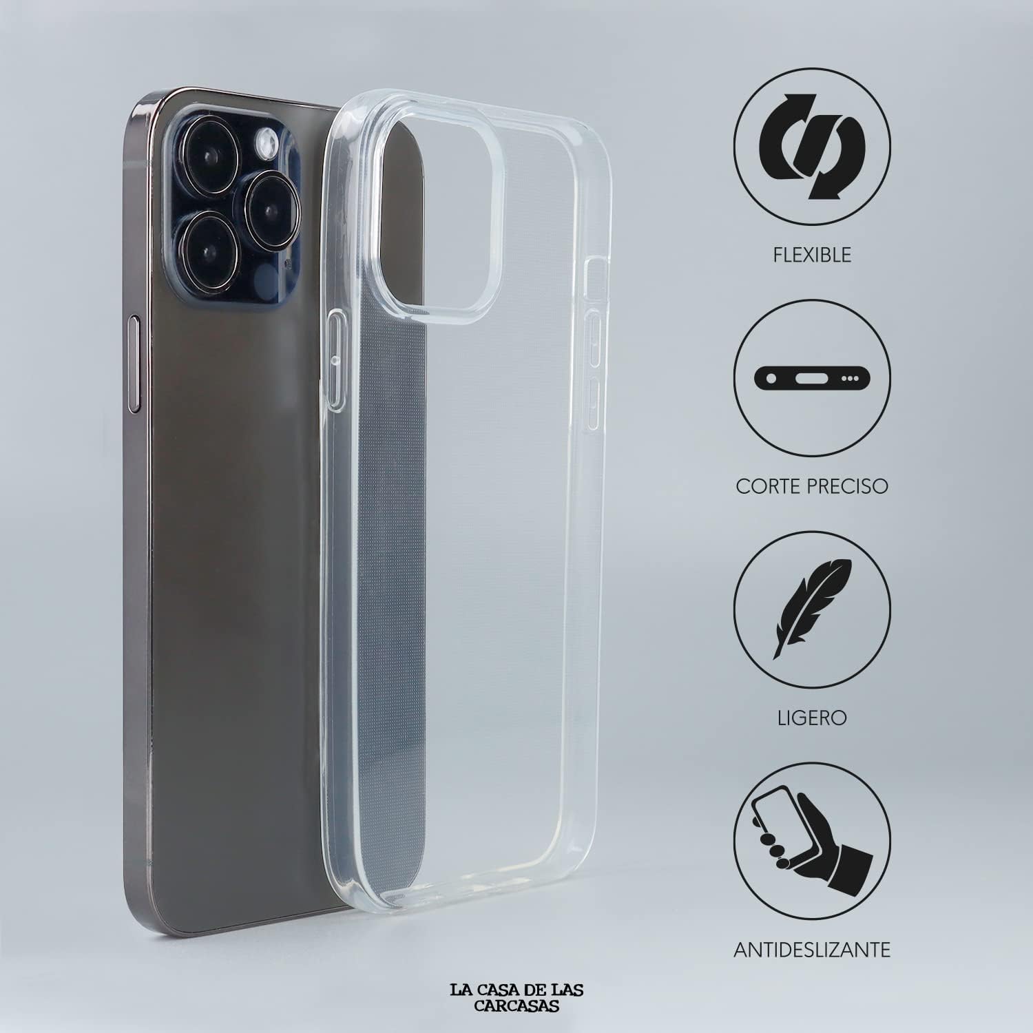 La Casa de las Carcasas Cover Galaxy A55 5G silicone trasparente