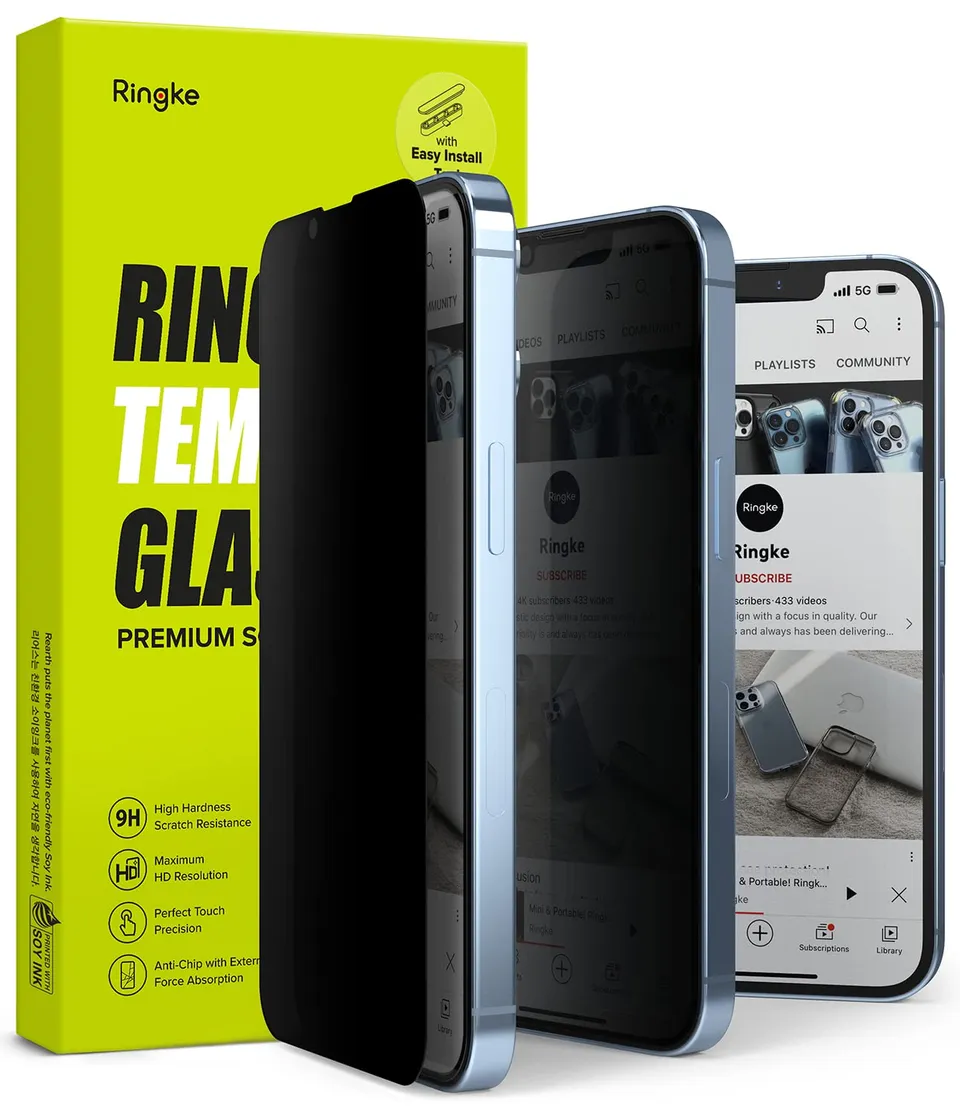 Ringke Privacy Glass Pellicola iPhone 14 Vetro Anti-spia 9H