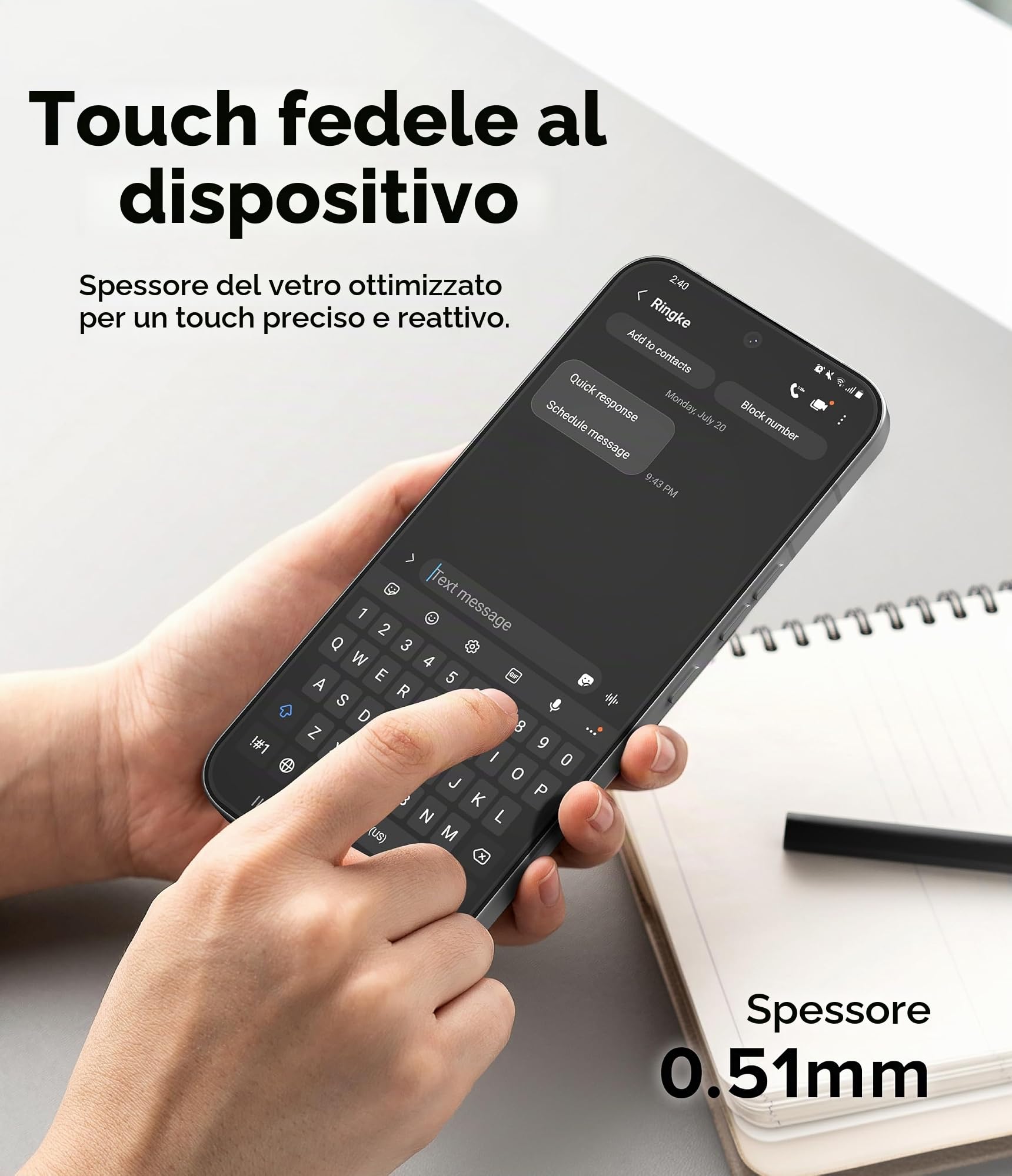 Ringke Easy Slide vetro temperato Nothing Phone (4a) Pro 2pz