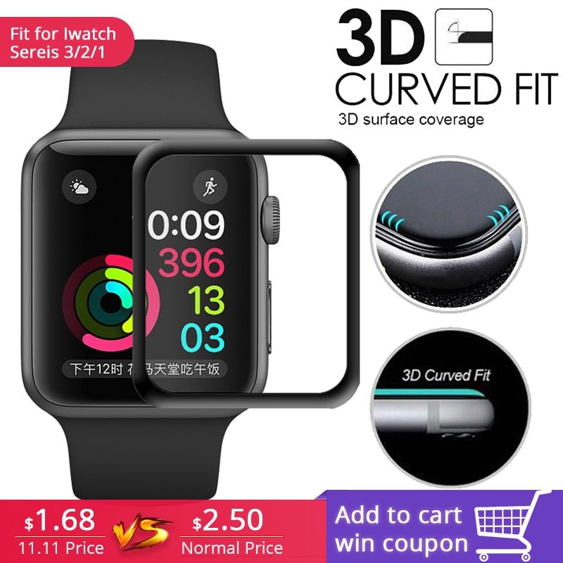 Redpepper Screen Protectors vetro temperato Apple Watch 42mm