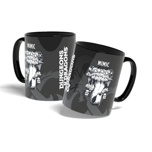 Konix Dungeons & Dragons Mimic Tazza 320 ml Ceramica Nero