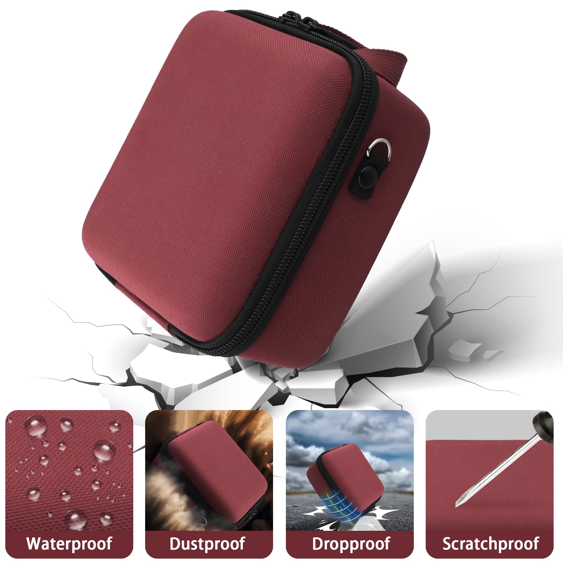 Aenllosi Camera Case per Kodak AZ528 custodia rossa EVA