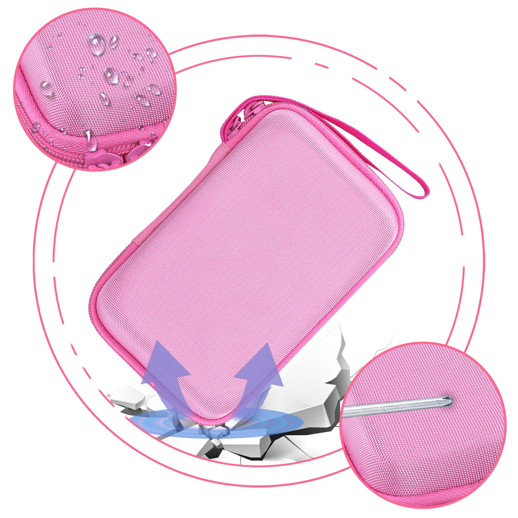 Aenllosi Camera Case fotocamera bambini custodia rosa EVA