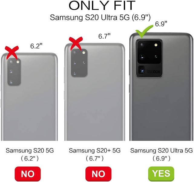 Redpepper Galaxy Cases S20 Ultra Cover stelle fosforescente
