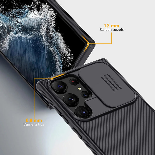 Redpepper Galaxy S23 Ultra Cover CamShield Scorrevole Slim
