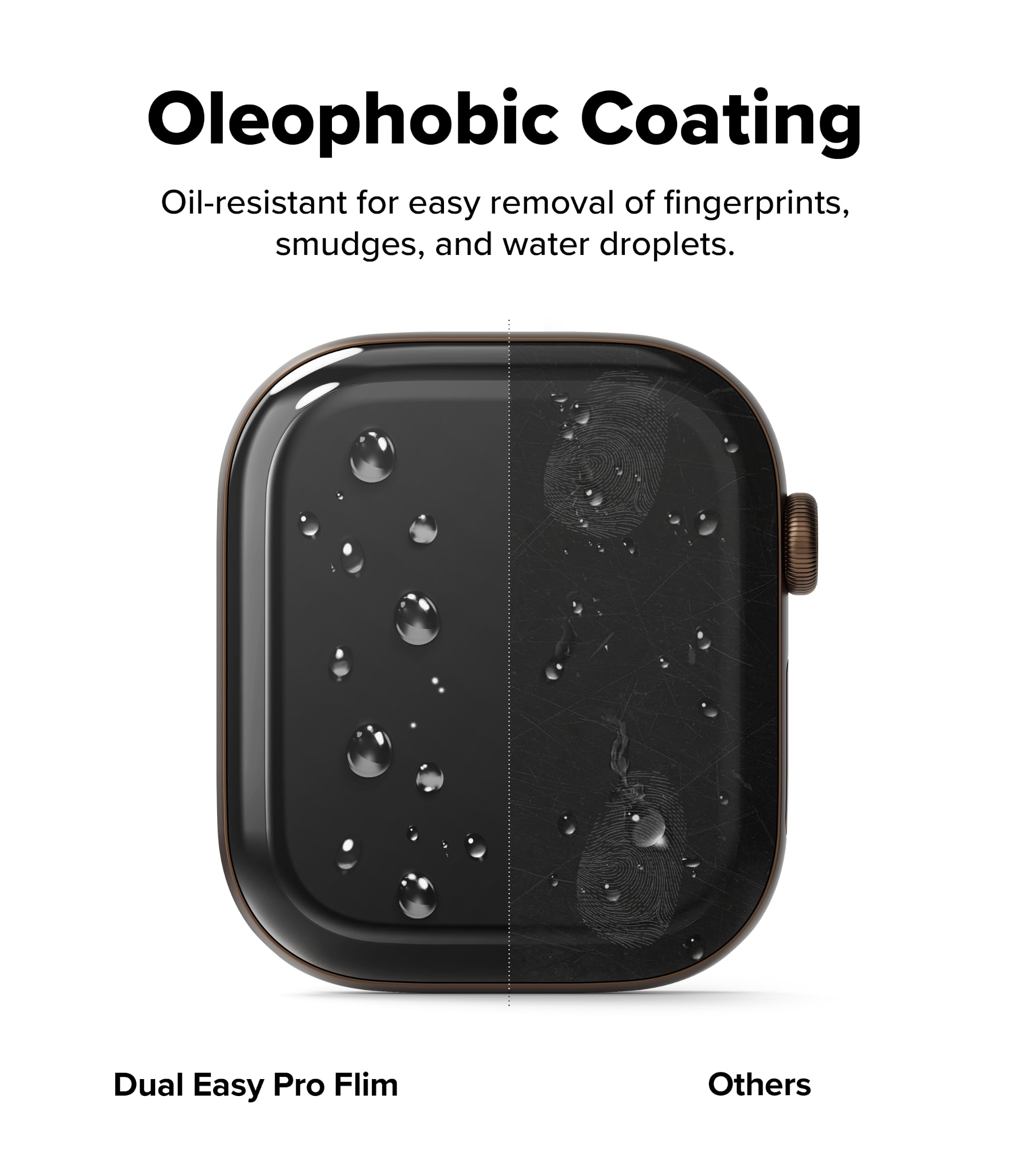 Ringke Dual Easy Pro Pellicola Apple Watch 12 42mm Trasparente