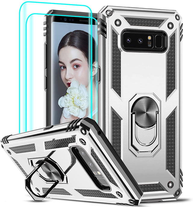 Redpepper Galaxy Note 8 Custodia Nera con Stand 360