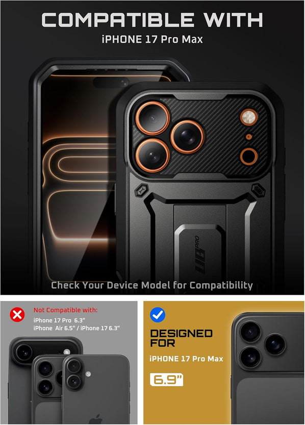 Redpepper Apple Cases 17 Pro Max cover antiurto con stand