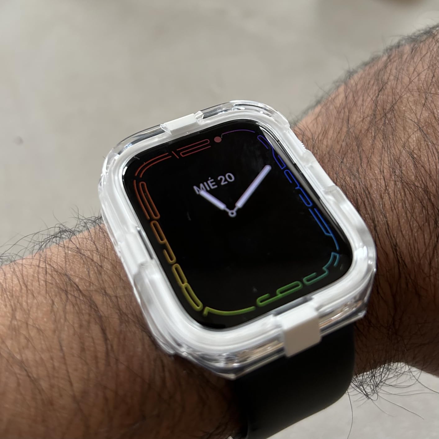 Ringke Fusion Bumper Apple Watch 44/45mm cover Neon Blue