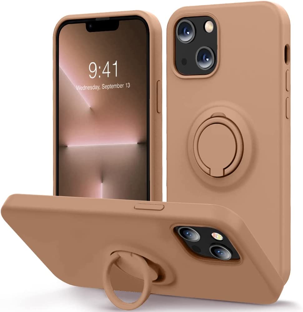 Redpepper Mocca iPhone 13 Mini custodia anello rosso vino