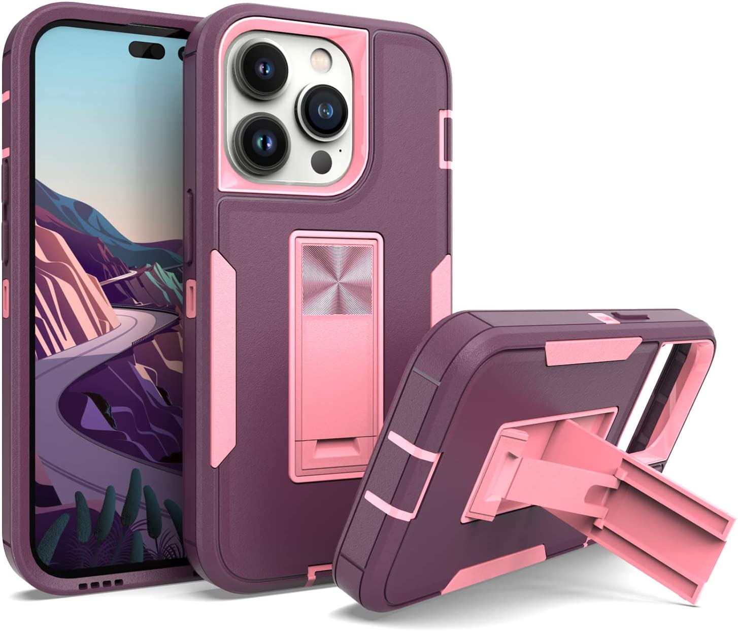Redpepper iPhone 14 Pro Custodia Antiurto con Stand