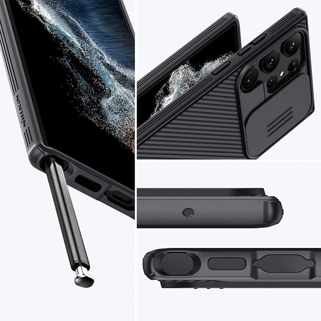 Redpepper Galaxy S23 Ultra Cover CamShield Scorrevole Slim