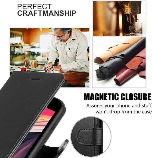 Redpepper Galaxy Cases S20 Ultra custodia portafoglio pelle nera