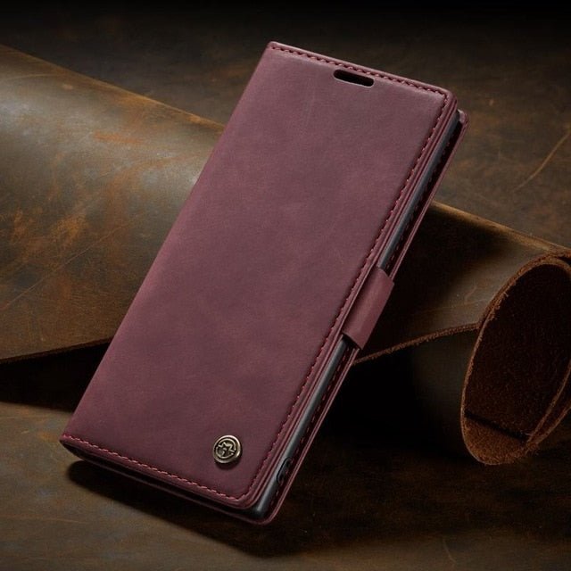 Redpepper Note 10 Plus Custodia Pelle Portafoglio Nero