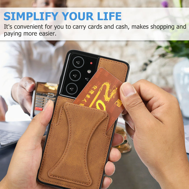 Redpepper Galaxy S22 Custodia Pelle con Stand e Porta Carte