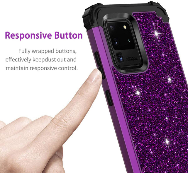 Redpepper Galaxy S20 Ultra Cover Glitter Antiurto