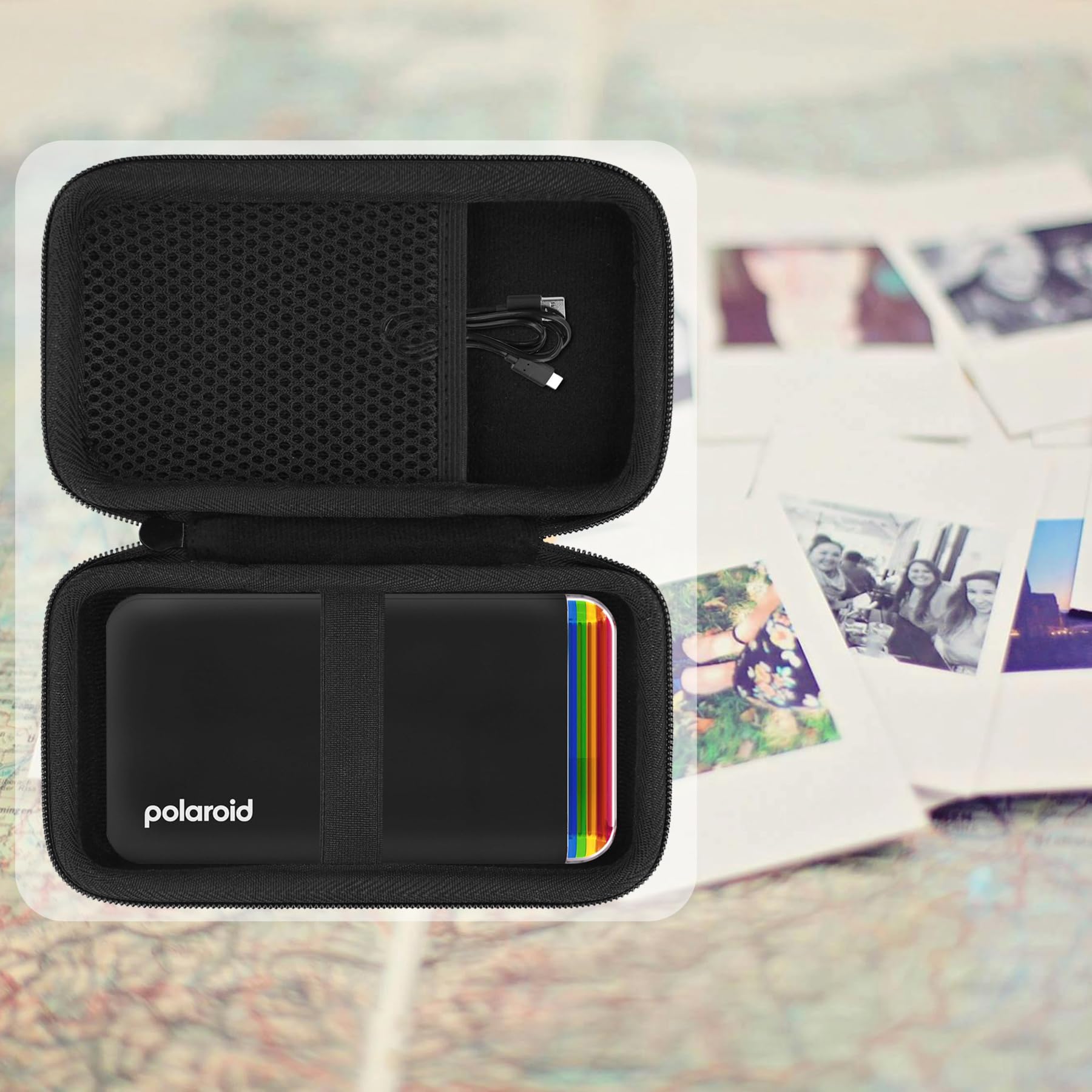 Aenllosi Printer Case Polaroid Hi-Print nera EVA