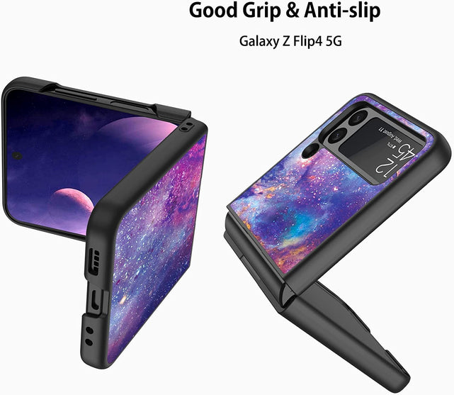 Redpepper Galaxy Z Flip 4 5G custodia viola nero fosforescente