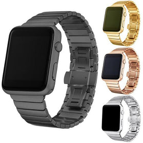Redpepper Cinturino pelle Apple Watch 42mm 38mm fibbia marrone
