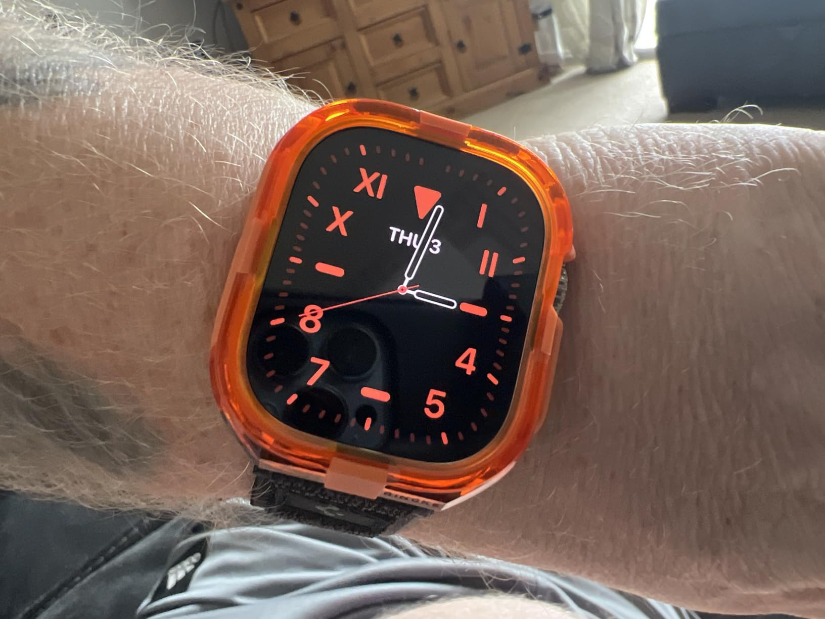 Ringke Fusion Bumper cover Apple Watch Ultra verde neon 49mm