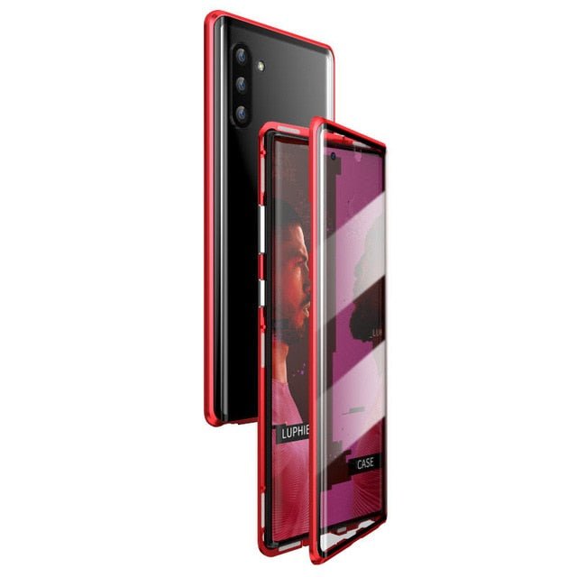 Redpepper Note 10 Plus Custodia Magnetica Alluminio Vetro