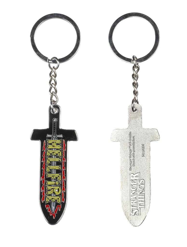 Konix Stranger Things Portachiavi Spada Metallo 4x4 cm