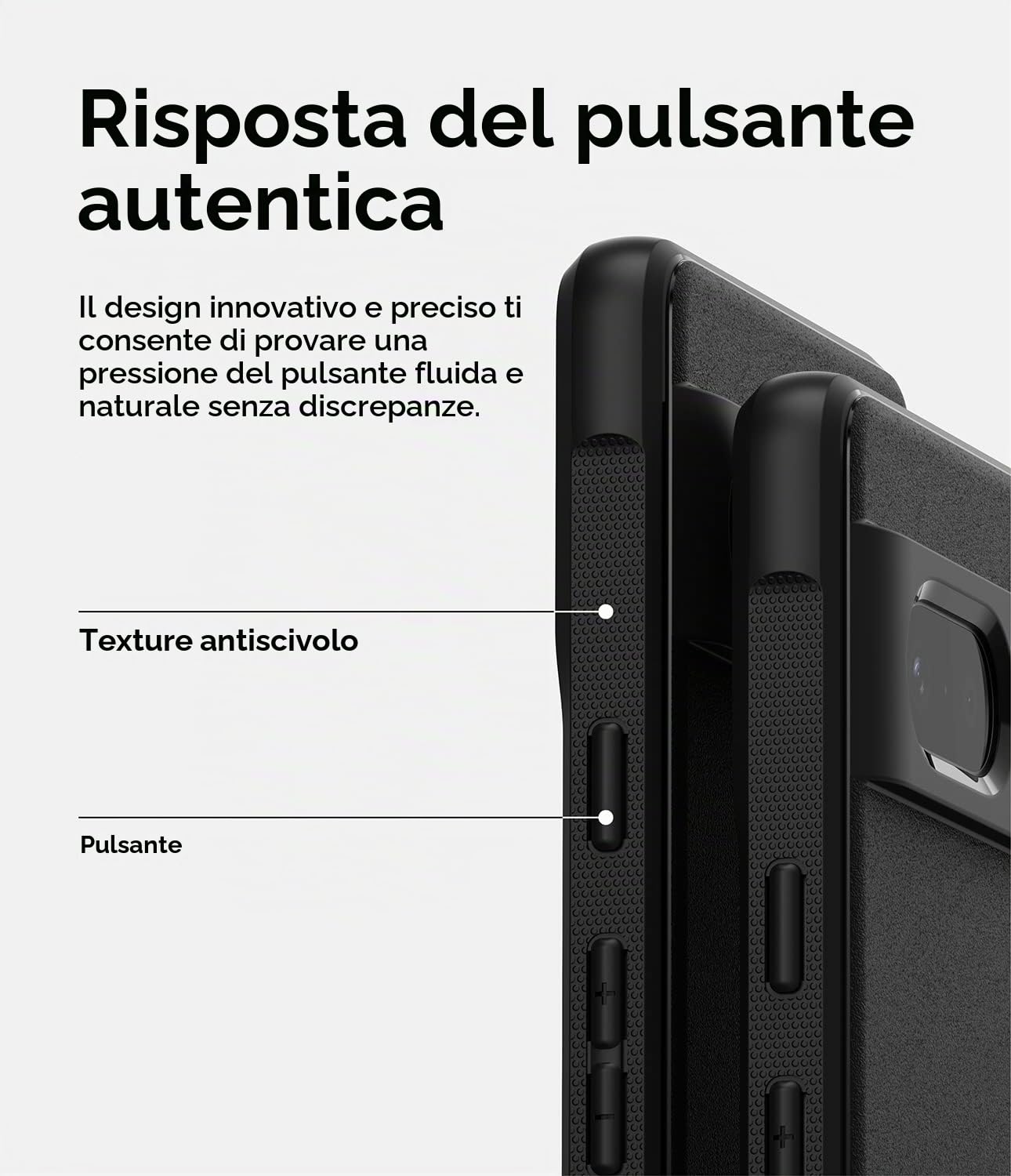 Ringke Onyx Pixel 7 cover nero TPU antiurto leggera