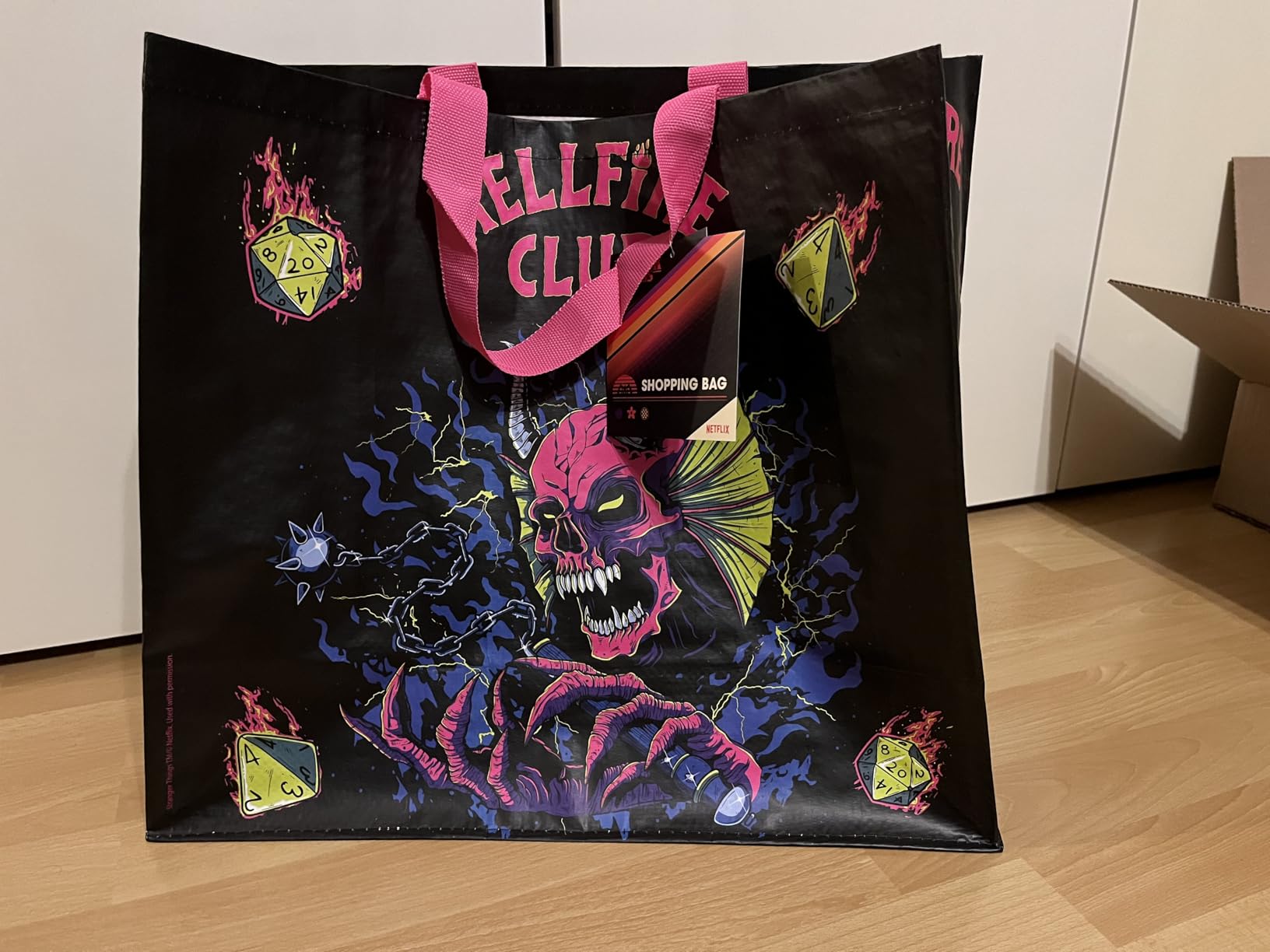 Konix Stranger Things Hellfire Borsa Spesa 40x45 Riciclata