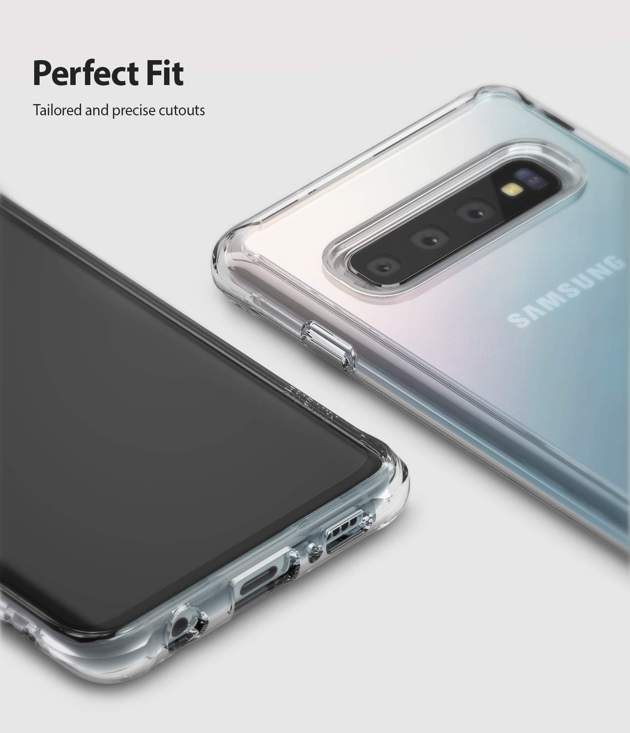 Ringke Fusion Custodia Galaxy S10 Plus 6.4 Trasparente Antiurto