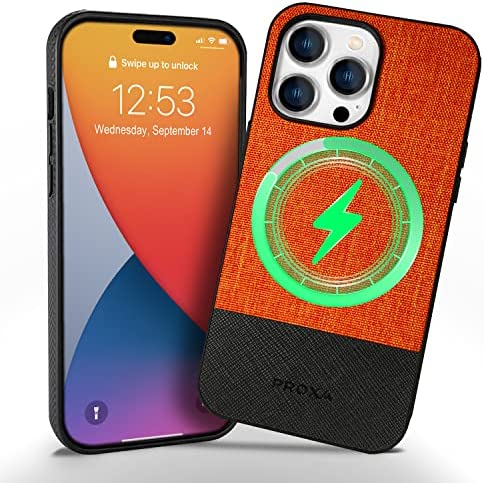 Redpepper iPhone 14 Custodia Magnetica Pelle Sottile Nera