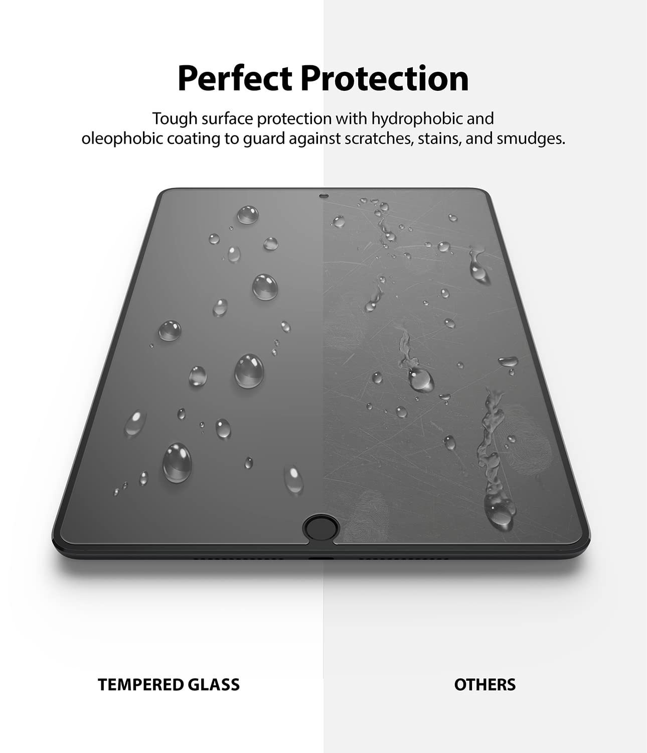 Ringke Glass Pellicola iPad 9 Generazione 10.2 Vetro Temperato 9H