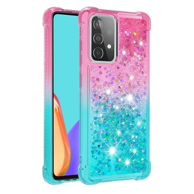 Redpepper Galaxy Cases Galaxy S22 Ultra cover glitter trasparente