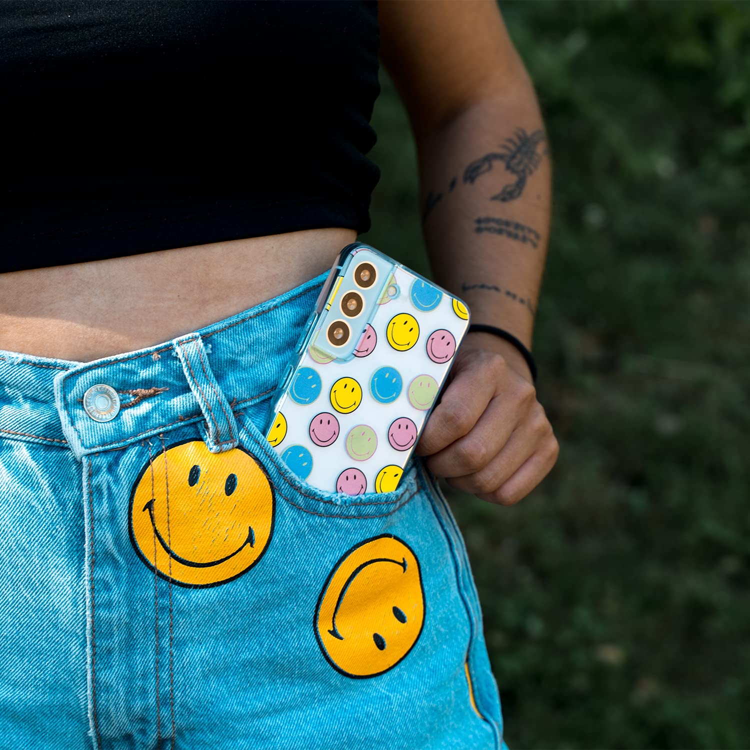 La Casa de las Carcasas Smiley Stickers cover Redmi Note 9S trasparente