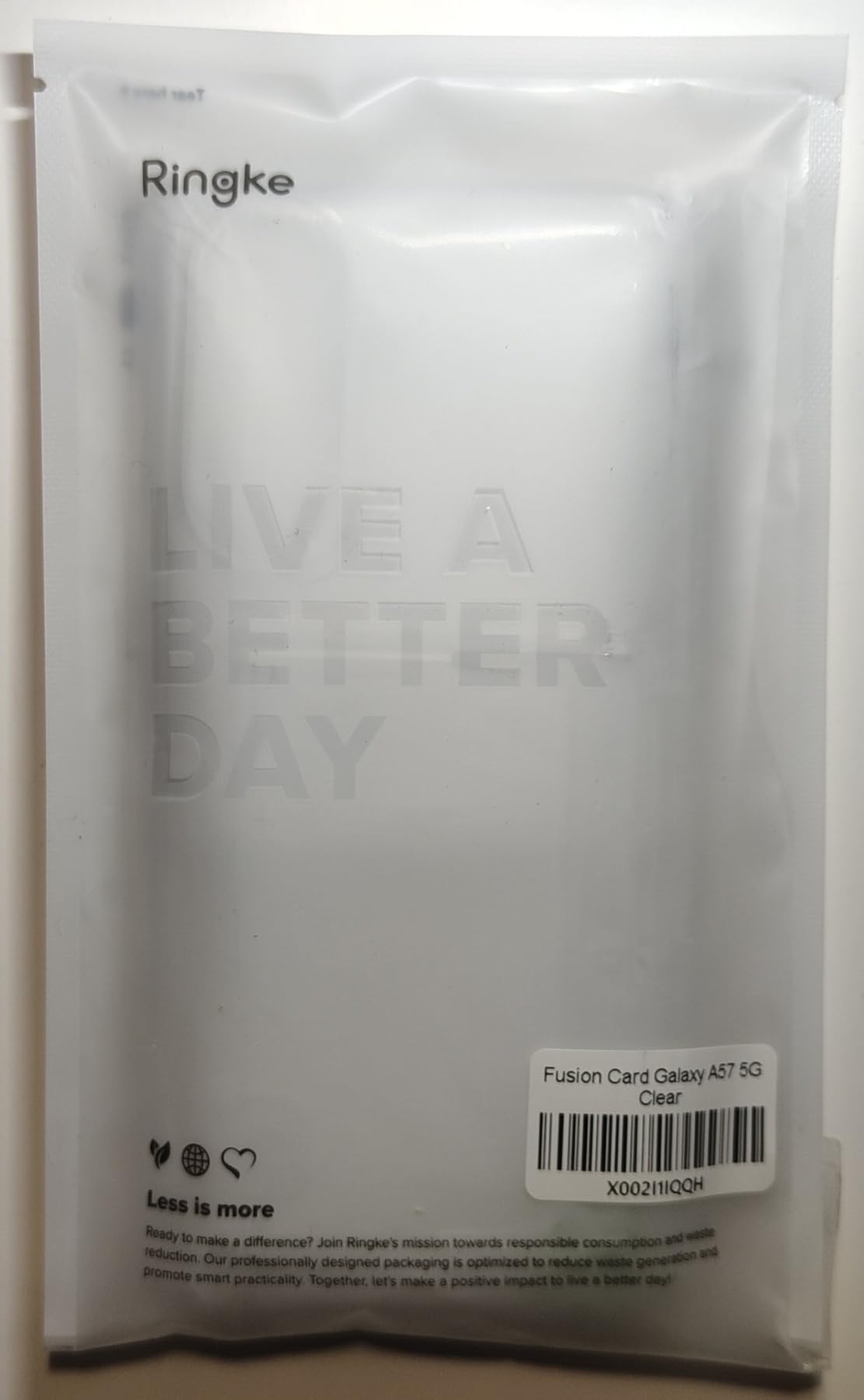 Ringke Fusion Card Galaxy A57 cover trasparente porta carte
