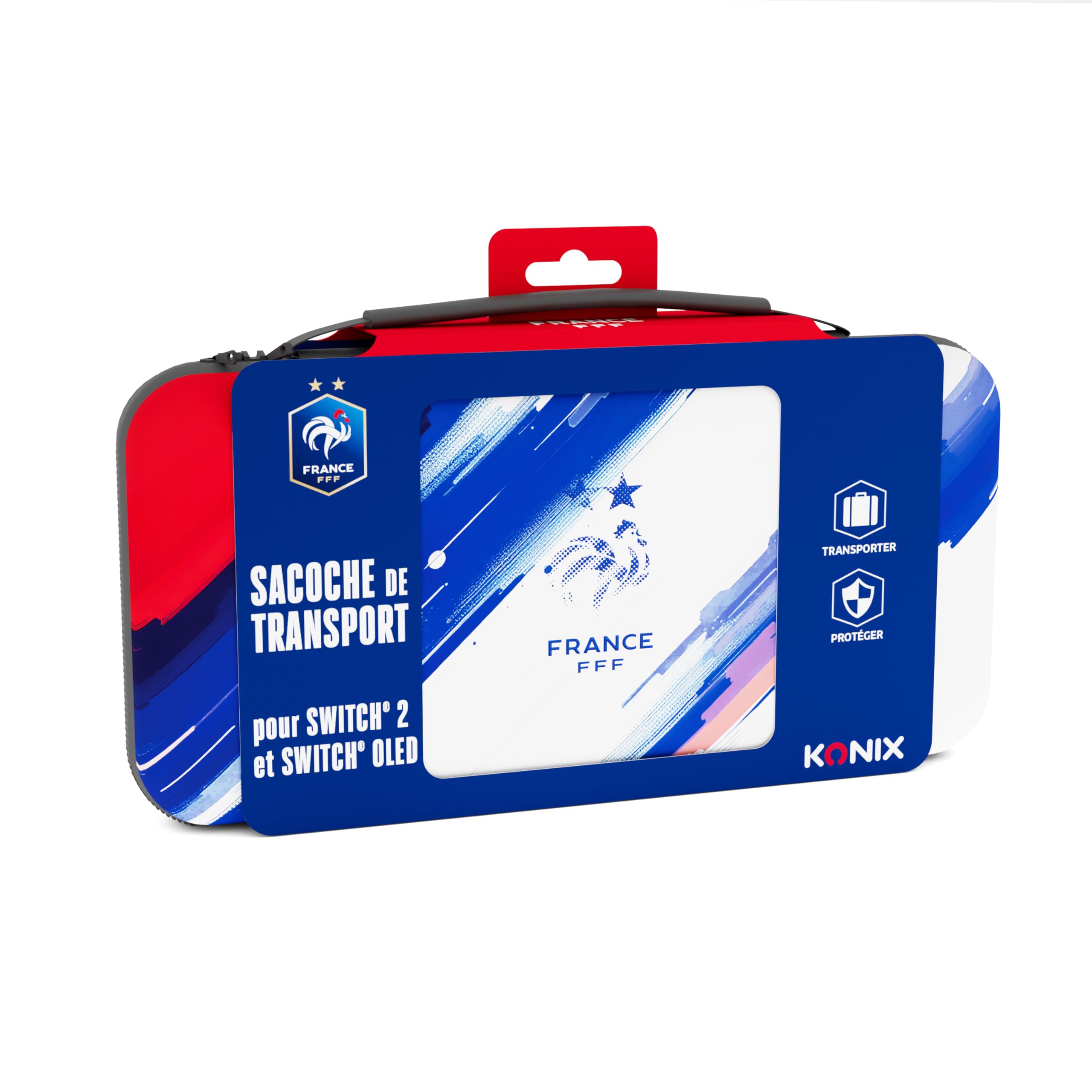 Konix FFF Carry Bag Borsa Switch 2 Blu 8 Giochi
