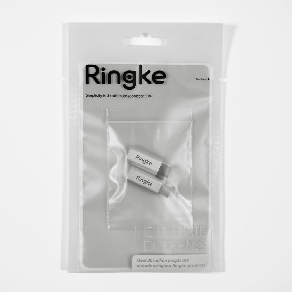 Ringke Adapter adattatore Lightning USB-C silver 2 pezzi