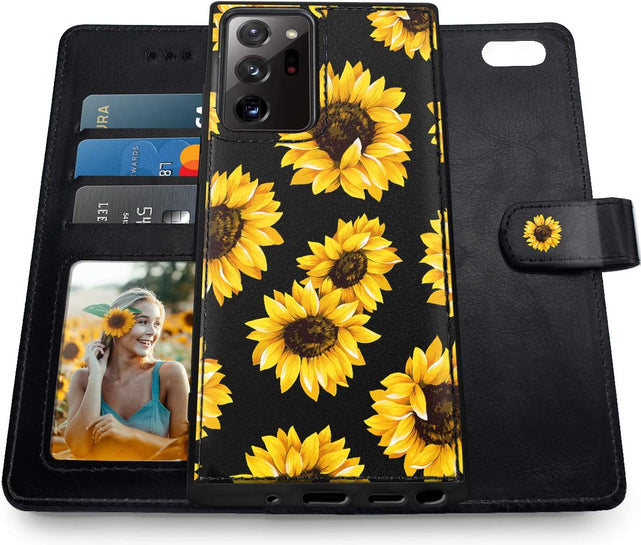 Redpepper Note 20 Ultra 5G Custodia Fiore Rosa Portafoglio