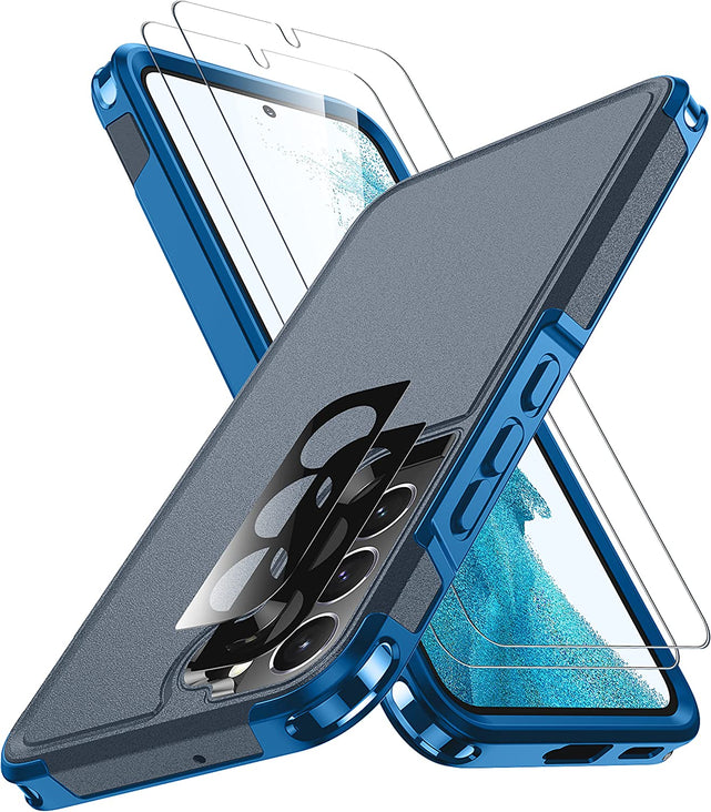 Redpepper Galaxy Cases Galaxy S22 Cover Nera con 2 Vetri