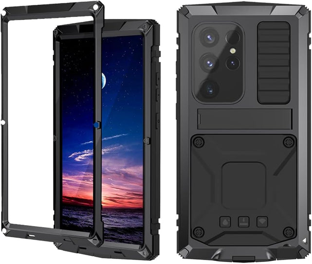Redpepper S24 Plus cover armor metallo nera antiurto
