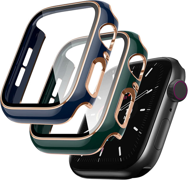 Redpepper Apple Watch Cases 40mm cover oro rosa vetro temperato