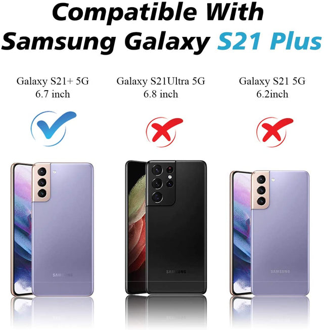 Redpepper Galaxy S21 Plus Custodia Slim con Copri Fotocamera
