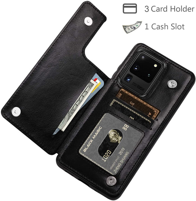 Redpepper Galaxy S20 Ultra Cover Pelle Portafoglio 3 Slot