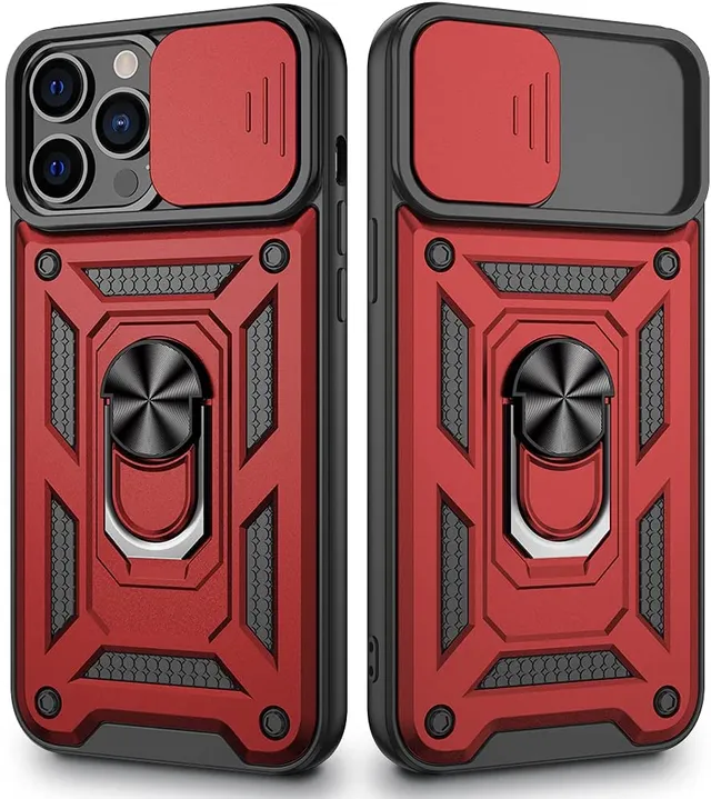 Redpepper Apple Cases 13 Pro Max Cover con Anello e Camera