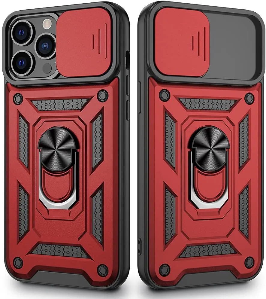 Redpepper Apple Cases 13 Pro Max Cover con Anello e Camera