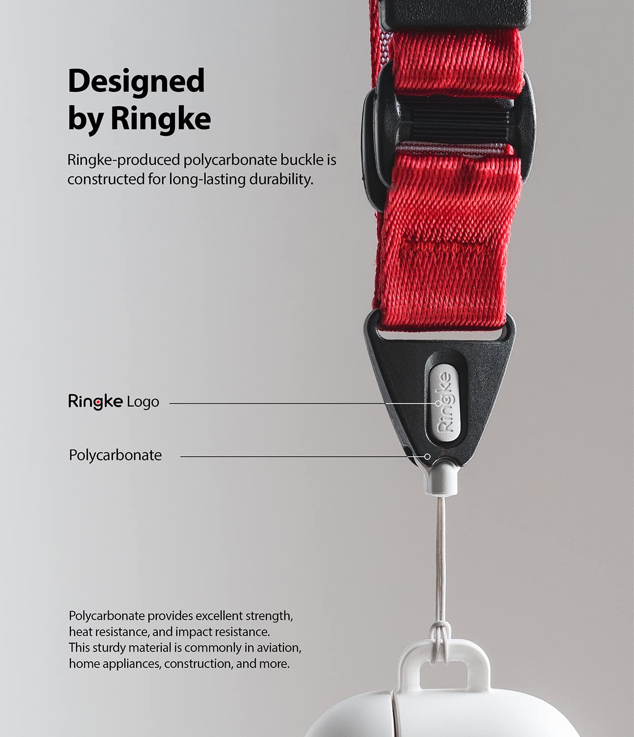 Ringke Strap cordino collo nylon multiuso con fibbia